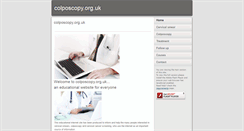 Desktop Screenshot of colposcopy.org.uk